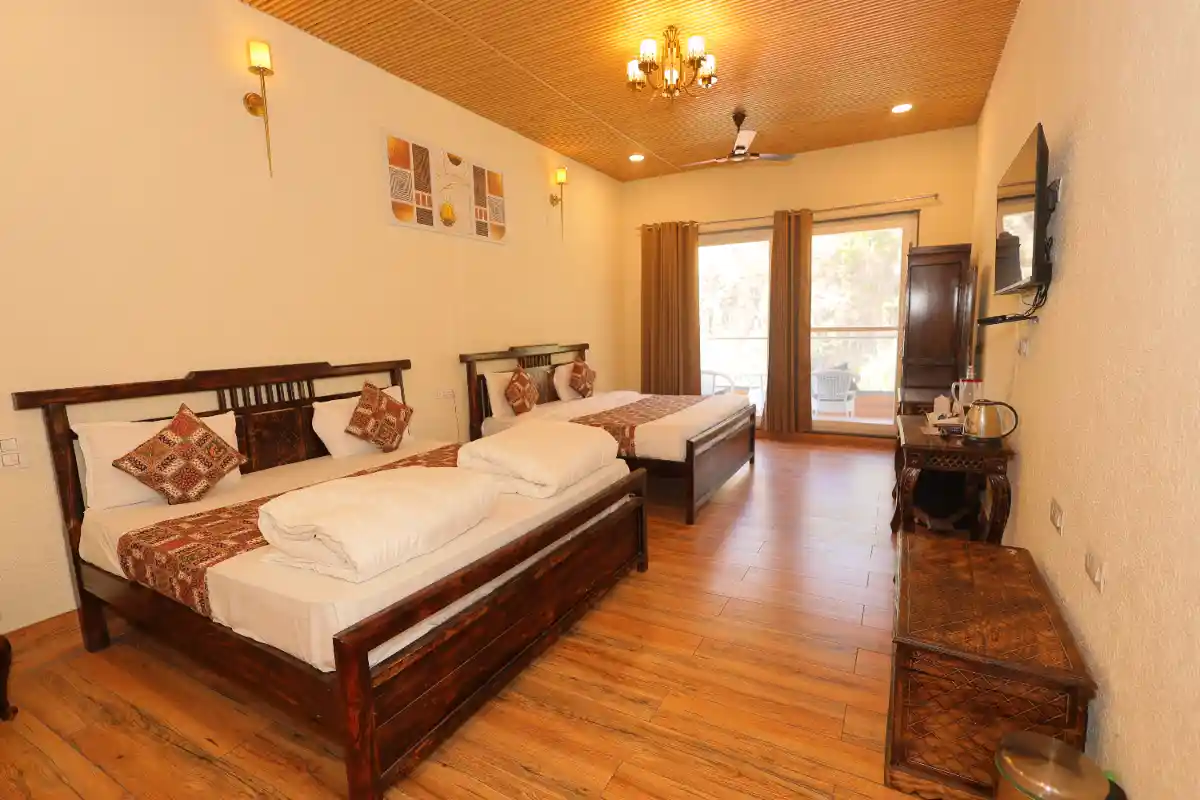 AC cottage at Nirvana River Resort Rishikesh
